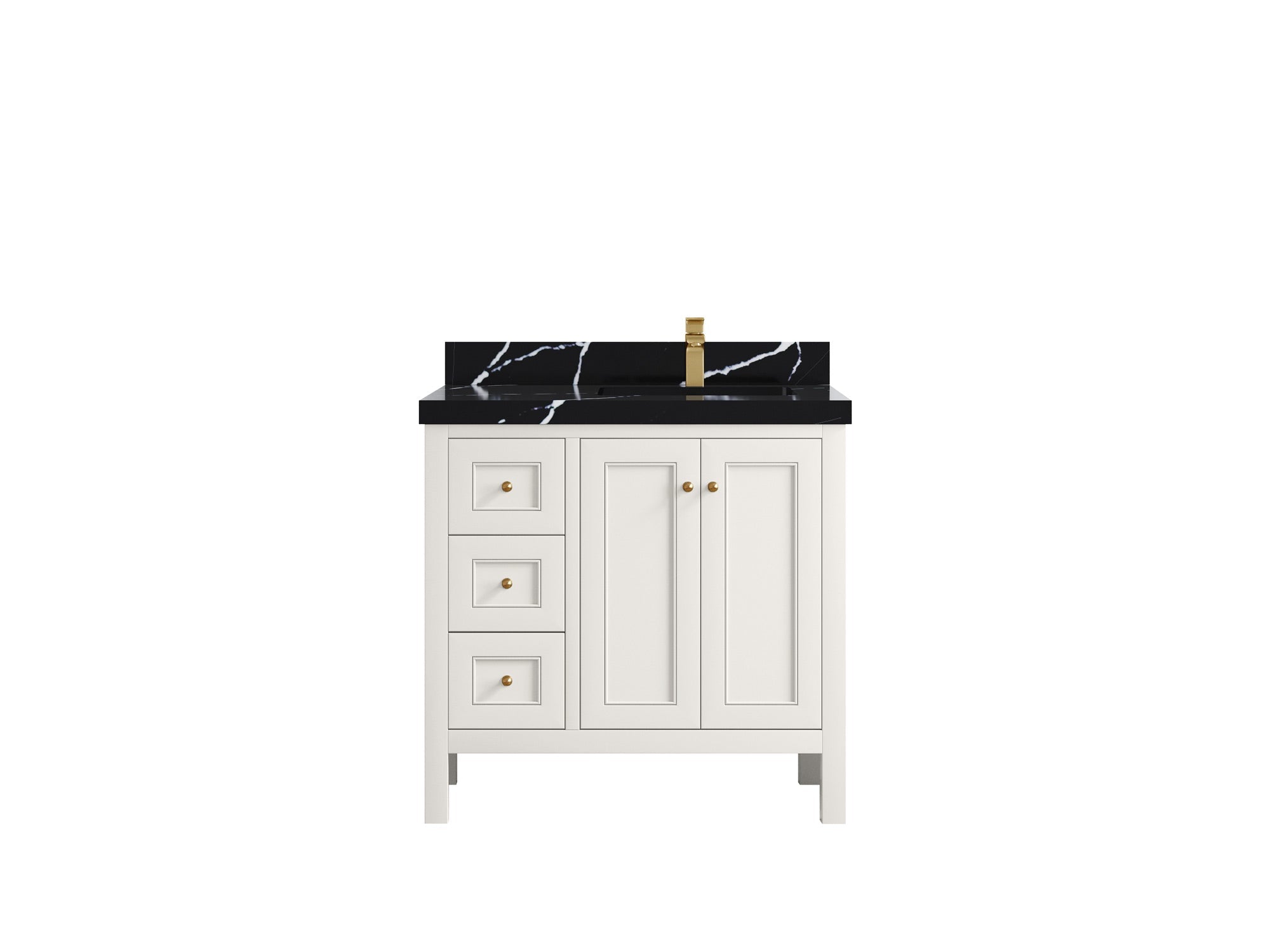 Nashville 36 in. W x 22 in. D Right Offset Sink Bathroom Vanity - Willow Bath and Vanity