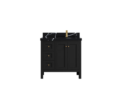Nashville 36 in. W x 22 in. D Right Offset Sink Bathroom Vanity - Willow Bath and Vanity