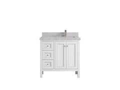 Nashville 36 in. W x 22 in. D Right Offset Sink Bathroom Vanity - photo 47