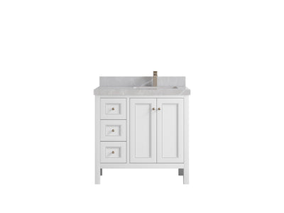 Nashville 36 in. W x 22 in. D Right Offset Sink Bathroom Vanity - Willow Bath and Vanity