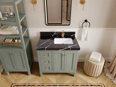 Nashville 36 in. W x 22 in. D Right Offset Sink Bathroom Vanity - Willow Bath and Vanity