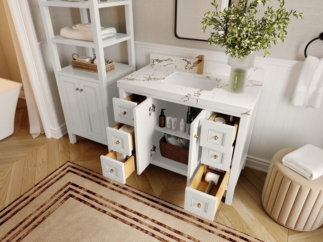Nashville 42 in. W x 22 in. D Single Sink Bathroom Vanity - Willow Bath and Vanity