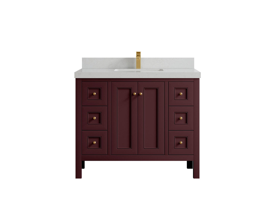 Nashville 42 in. W x 22 in. D Single Sink Bathroom Vanity - Willow Bath and Vanity