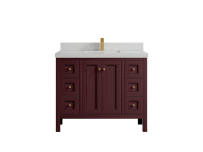 Nashville 42 in. W x 22 in. D Single Sink Bathroom Vanity - Willow Bath and Vanity