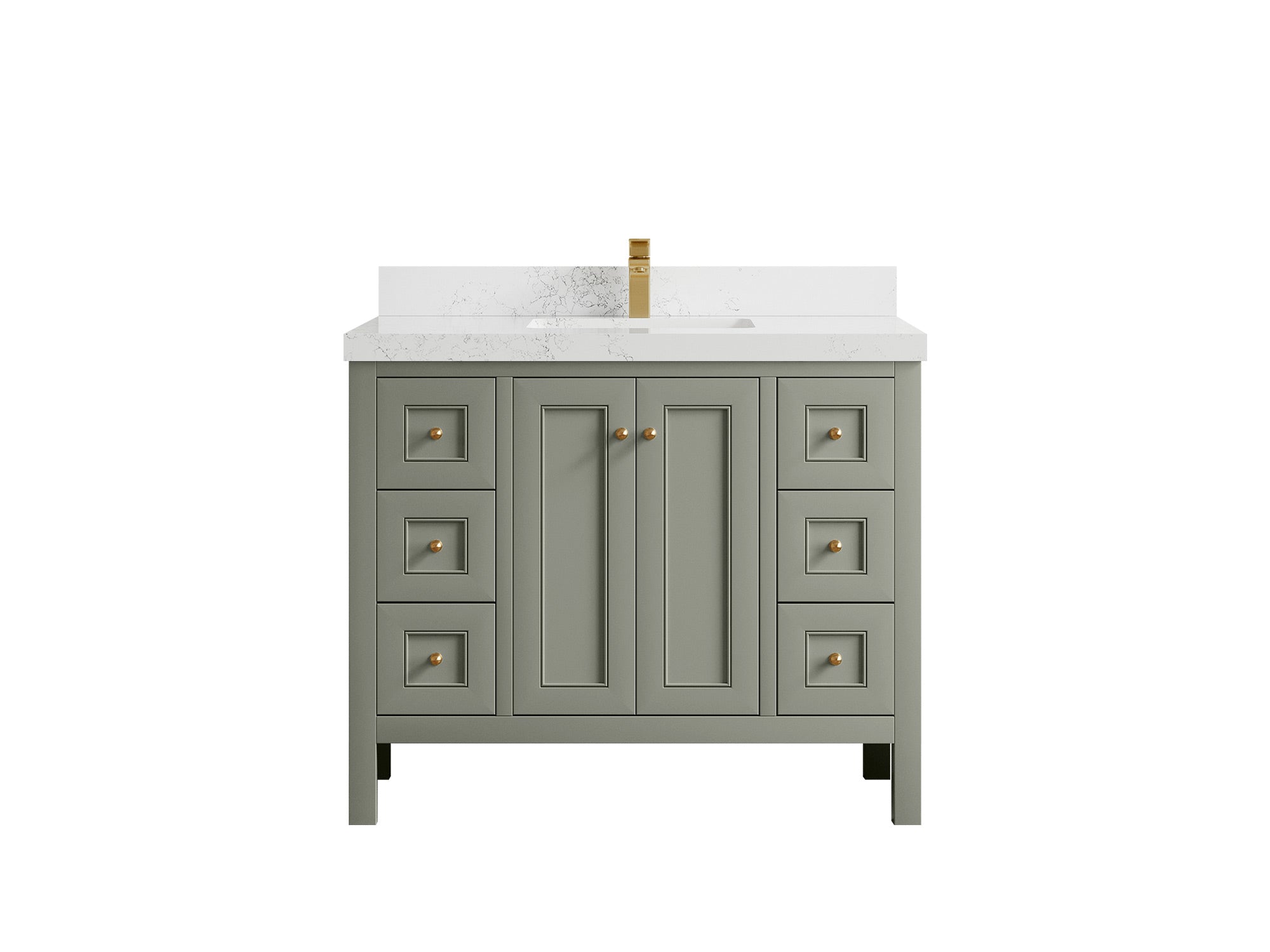 Nashville 42 in. W x 22 in. D Single Sink Bathroom Vanity - Willow Bath and Vanity