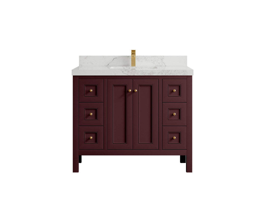 Nashville 42 in. W x 22 in. D Single Sink Bathroom Vanity - Willow Bath and Vanity