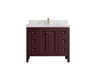 Nashville 42 in. W x 22 in. D Single Sink Bathroom Vanity - Willow Bath and Vanity