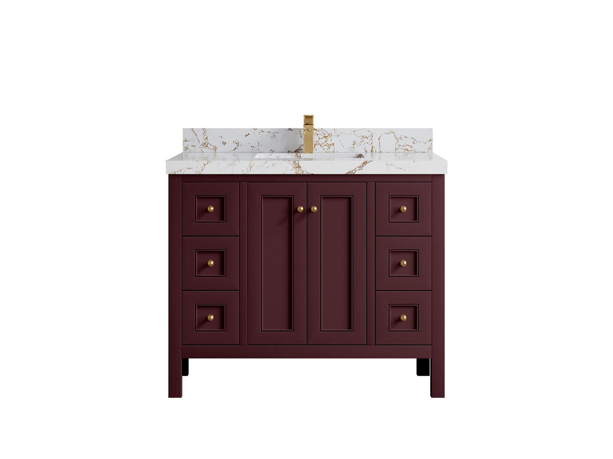 Nashville 42 in. W x 22 in. D Single Sink Bathroom Vanity - Willow Bath and Vanity