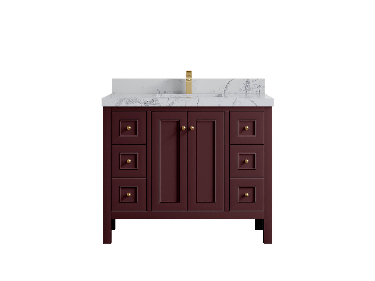 Nashville 42 in. W x 22 in. D Single Sink Bathroom Vanity - Willow Bath and Vanity