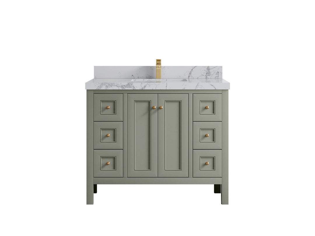 Nashville 42 in. W x 22 in. D Single Sink Bathroom Vanity - Willow Bath and Vanity