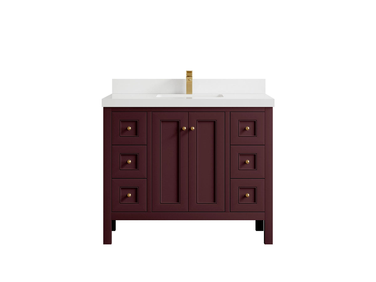 Nashville 42 in. W x 22 in. D Single Sink Bathroom Vanity - Willow Bath and Vanity