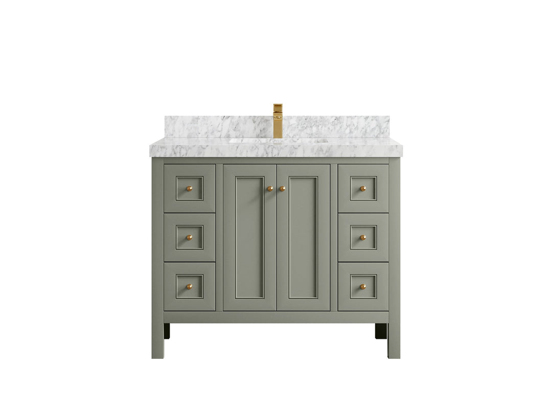 Nashville 42 in. W x 22 in. D Single Sink Bathroom Vanity - Willow Bath and Vanity