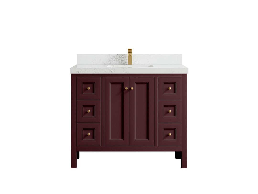 Nashville 42 in. W x 22 in. D Single Sink Bathroom Vanity - Willow Bath and Vanity