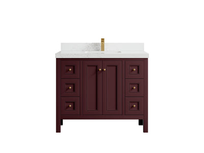 Nashville 42 in. W x 22 in. D Single Sink Bathroom Vanity - Willow Bath and Vanity