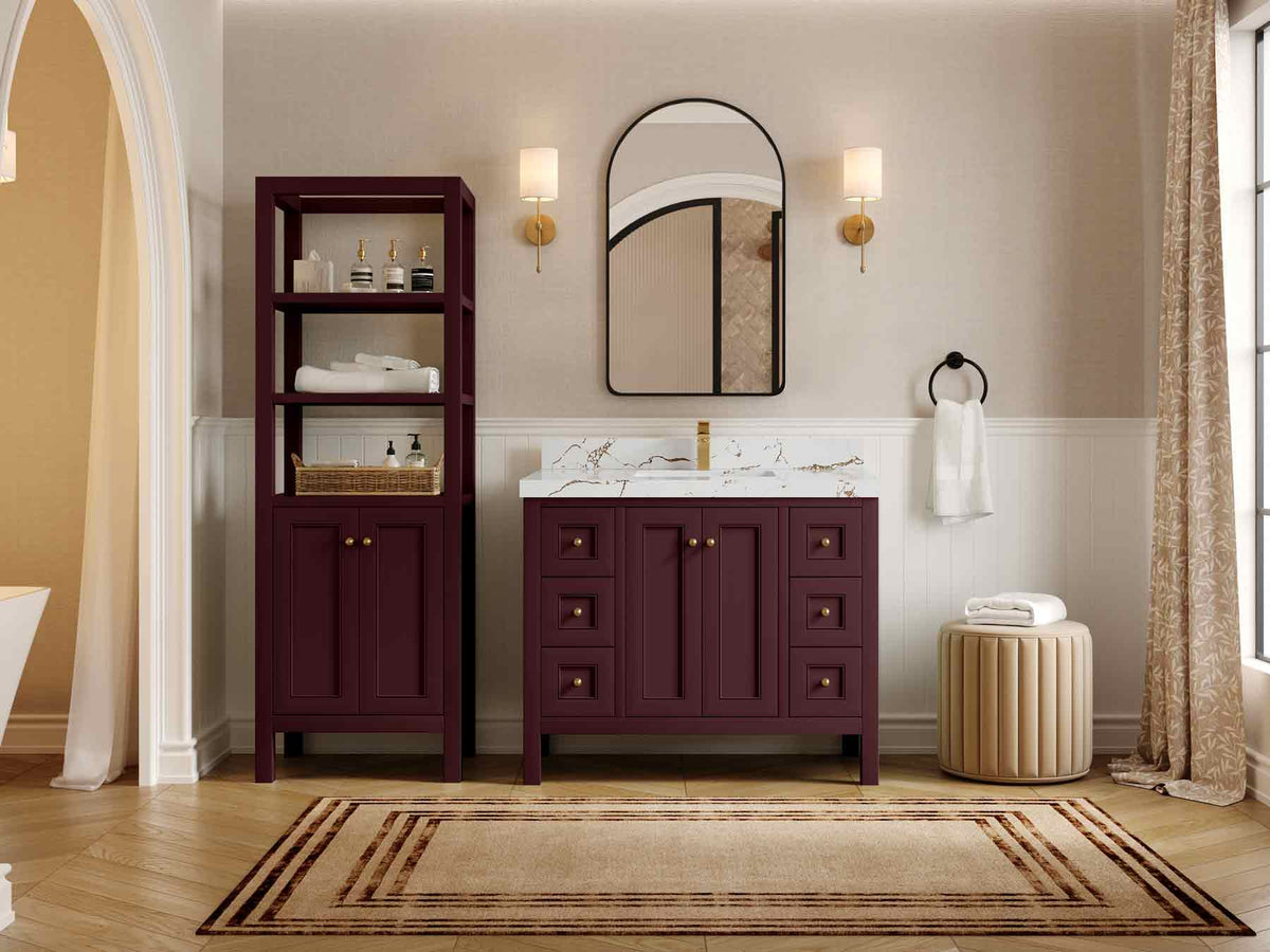 Nashville 42 in. W x 22 in. D Single Sink Bathroom Vanity - Willow Bath and Vanity