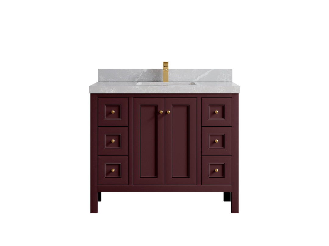 Nashville 42 in. W x 22 in. D Single Sink Bathroom Vanity - Willow Bath and Vanity