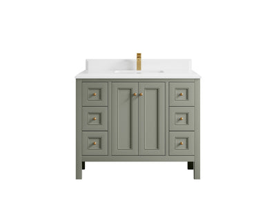 Nashville 42 in. W x 22 in. D Single Sink Bathroom Vanity - Willow Bath and Vanity