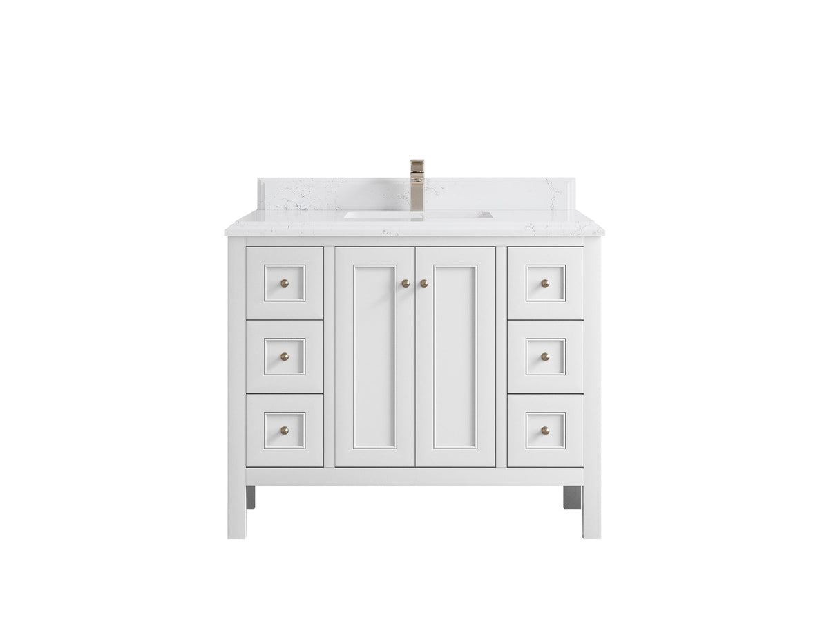 Nashville 42 in. W x 22 in. D Single Sink Bathroom Vanity - Willow Bath and Vanity