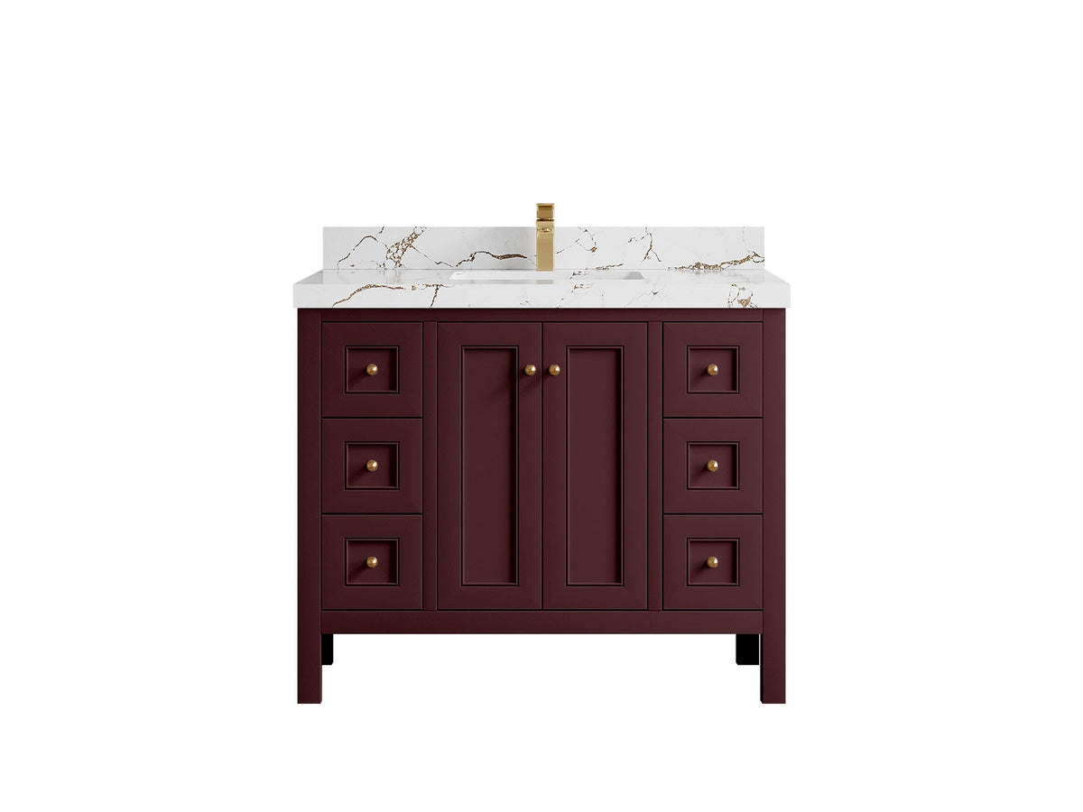 Nashville 42 in. W x 22 in. D Single Sink Bathroom Vanity - Willow Bath and Vanity