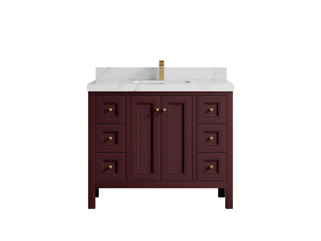 Nashville 42 in. W x 22 in. D Single Sink Bathroom Vanity - Willow Bath and Vanity