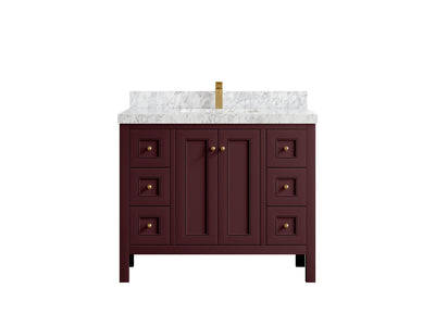 Nashville 42 in. W x 22 in. D Single Sink Bathroom Vanity - Willow Bath and Vanity