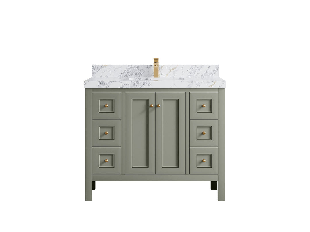 Nashville 42 in. W x 22 in. D Single Sink Bathroom Vanity - Willow Bath and Vanity