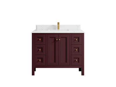 Nashville 42 in. W x 22 in. D Single Sink Bathroom Vanity - Willow Bath and Vanity