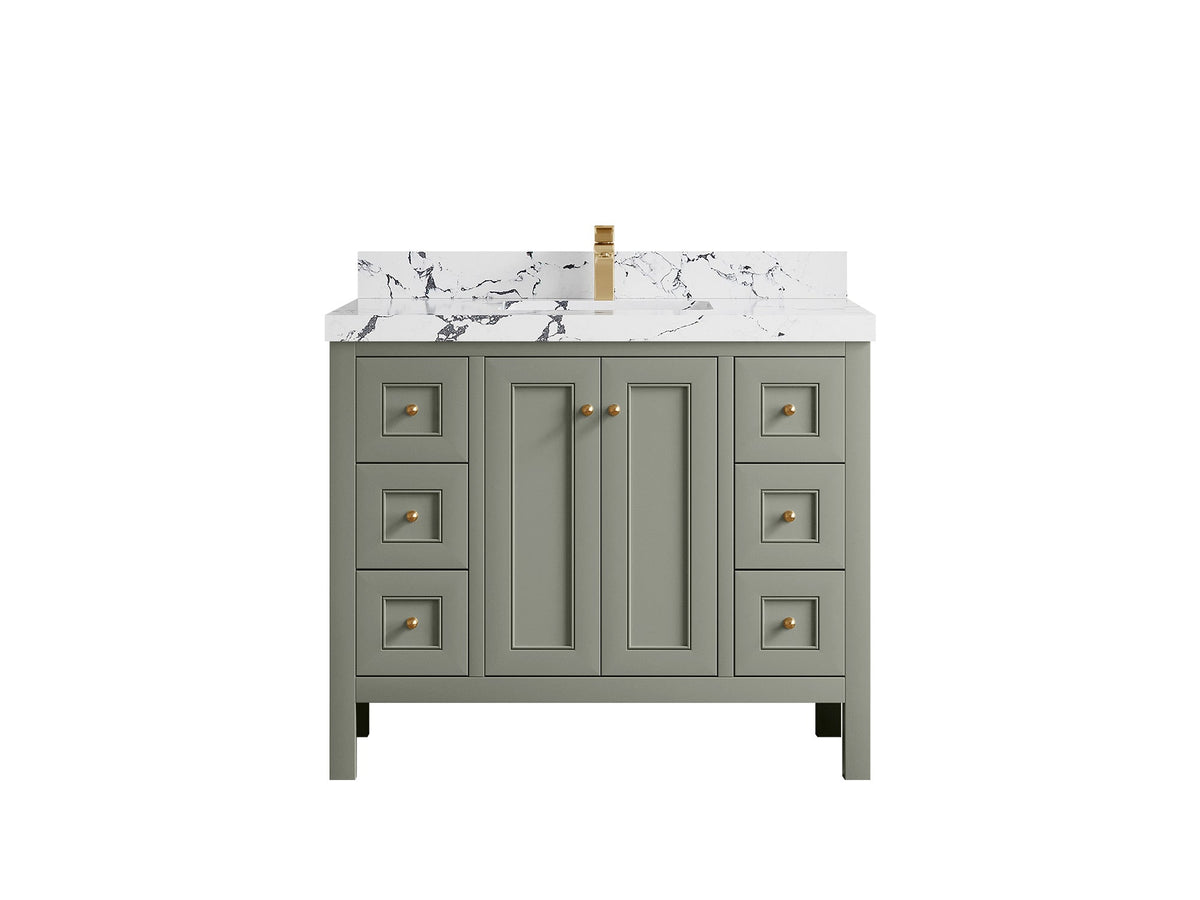 Nashville 42 in. W x 22 in. D Single Sink Bathroom Vanity - Willow Bath and Vanity