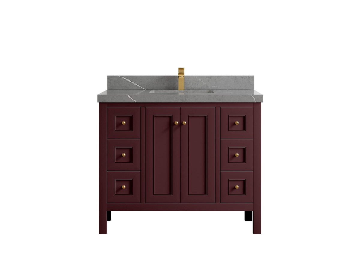 Nashville 42 in. W x 22 in. D Single Sink Bathroom Vanity - Willow Bath and Vanity