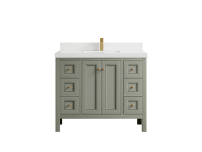 Nashville 42 in. W x 22 in. D Single Sink Bathroom Vanity - Willow Bath and Vanity