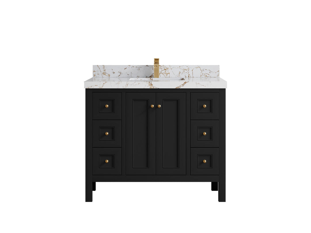 Nashville 42 in. W x 22 in. D Single Sink Bathroom Vanity - Willow Bath and Vanity