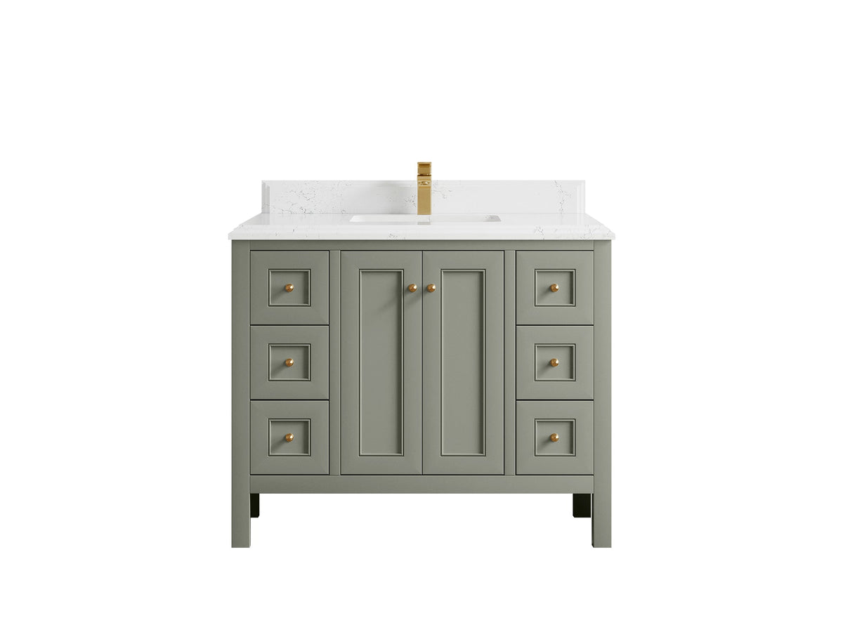 Nashville 42 in. W x 22 in. D Single Sink Bathroom Vanity - Willow Bath and Vanity