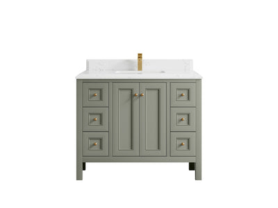 Nashville 42 in. W x 22 in. D Single Sink Bathroom Vanity - Willow Bath and Vanity