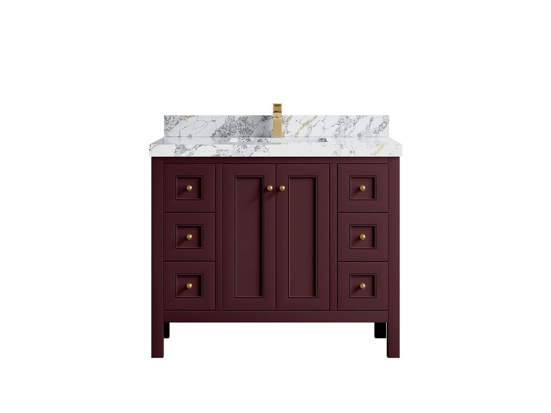 Nashville 42 in. W x 22 in. D Single Sink Bathroom Vanity - Willow Bath and Vanity