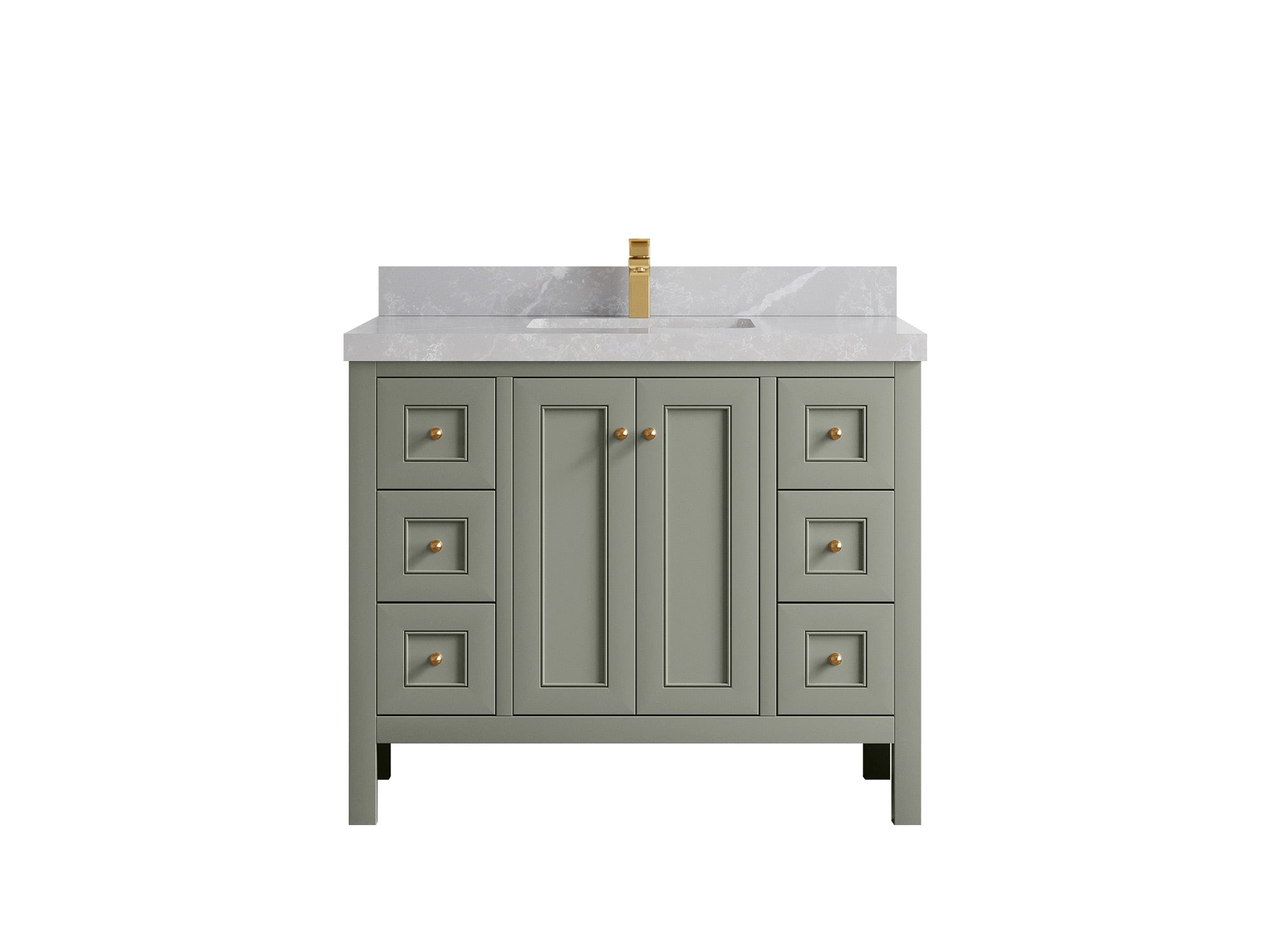 Nashville 42 in. W x 22 in. D Single Sink Bathroom Vanity - Willow Bath and Vanity