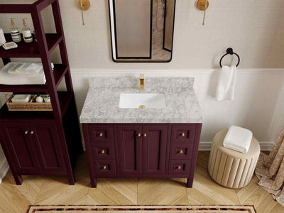 Nashville 42 in. W x 22 in. D Single Sink Bathroom Vanity - Willow Bath and Vanity