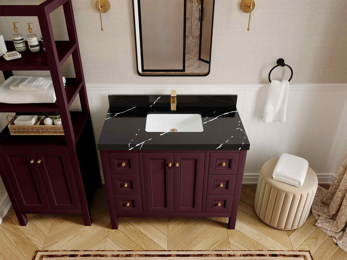 Nashville 42 in. W x 22 in. D Single Sink Bathroom Vanity - Willow Bath and Vanity