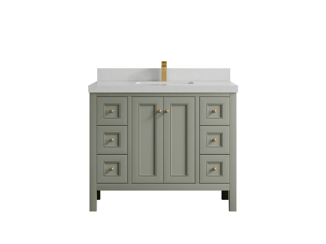 Nashville 42 in. W x 22 in. D Single Sink Bathroom Vanity - Willow Bath and Vanity