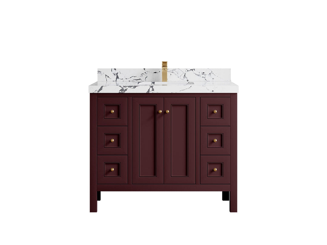 Nashville 42 in. W x 22 in. D Single Sink Bathroom Vanity - Willow Bath and Vanity