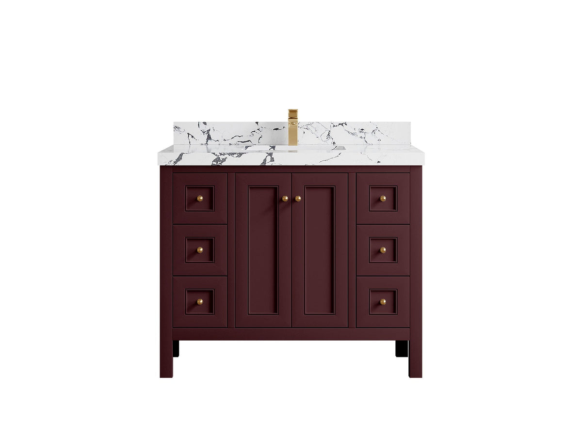 Nashville 42 in. W x 22 in. D Single Sink Bathroom Vanity - Willow Bath and Vanity