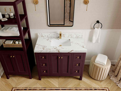 Nashville 42 in. W x 22 in. D Single Sink Bathroom Vanity - Willow Bath and Vanity