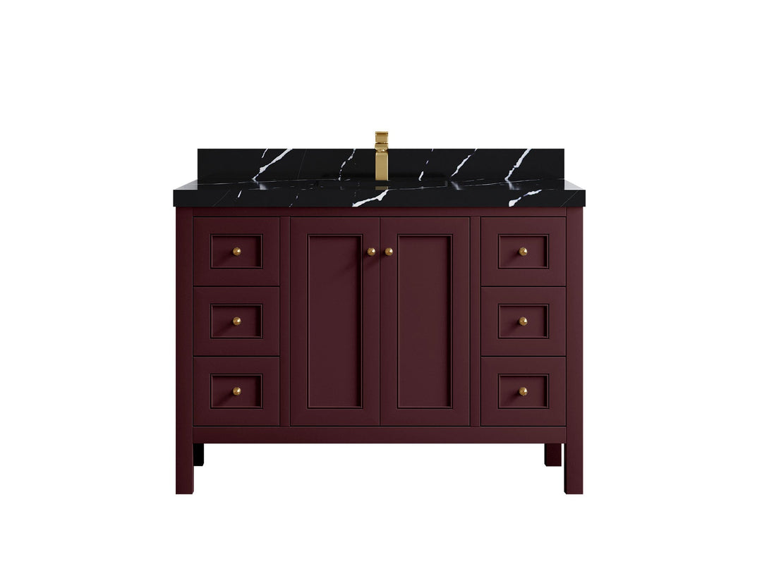 Nashville 48 in. W x 22 in. D Single Sink Bathroom Vanity | 
              
                Burgundy
                
                  
             - NAS_BGD_BRS_48S - photo №17