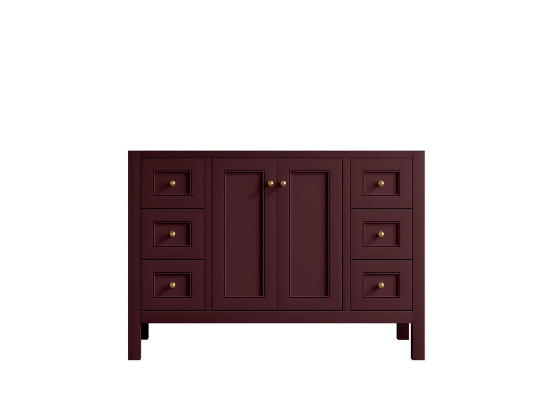 Nashville 48 in. W x 22 in. D Single Sink Bathroom Vanity | 
              
                Burgundy
                
                  
             - NAS_BGD_BRS_48S - photo №6