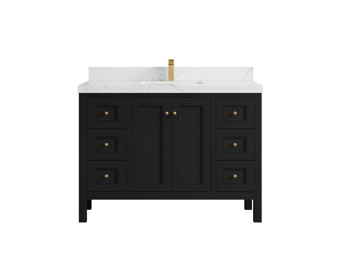 Nashville 48 in. W x 22 in. D Single Sink Bathroom Vanity - Willow Bath and Vanity