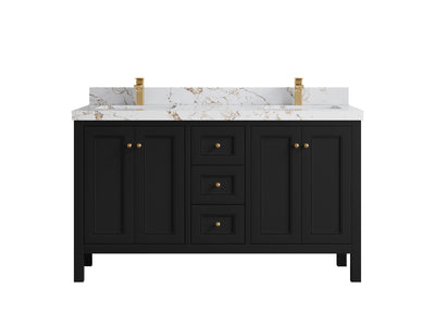 Nashville 60 in. W x 22 in. D Double Sink Bathroom Vanity - Willow Bath and Vanity