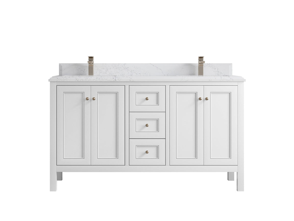 Nashville 60 in. W x 22 in. D Double Sink Bathroom Vanity - Willow Bath and Vanity