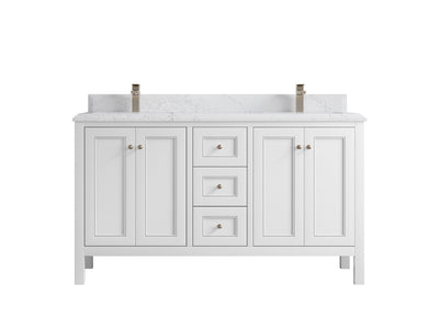 Nashville 60 in. W x 22 in. D Double Sink Bathroom Vanity - Willow Bath and Vanity