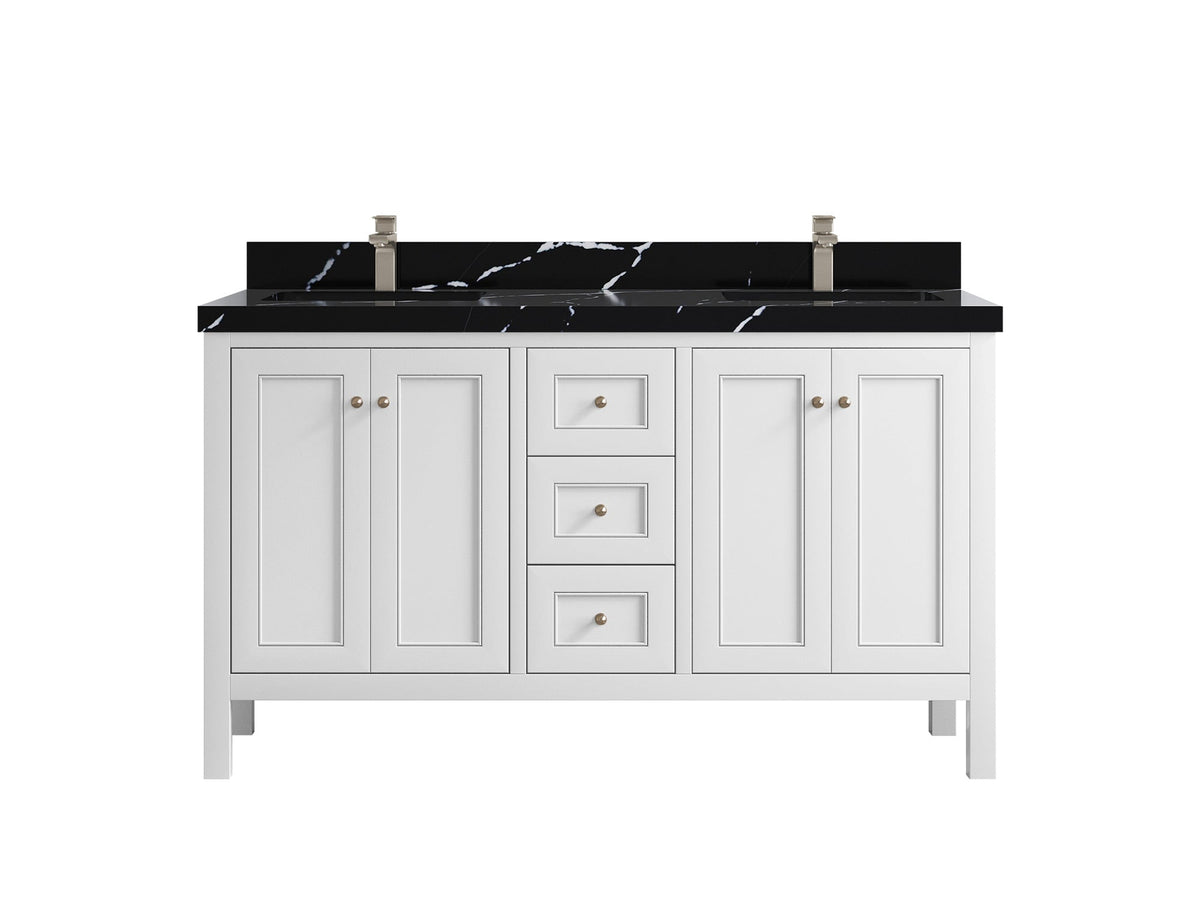 Nashville 60 in. W x 22 in. D Double Sink Bathroom Vanity - Willow Bath and Vanity