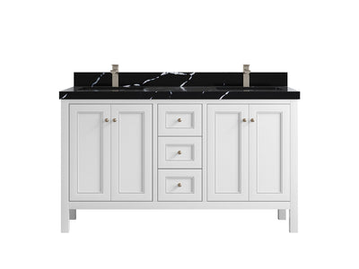 Nashville 60 in. W x 22 in. D Double Sink Bathroom Vanity - Willow Bath and Vanity