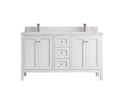 Nashville 60 in. W x 22 in. D Double Sink Bathroom Vanity - Willow Bath and Vanity